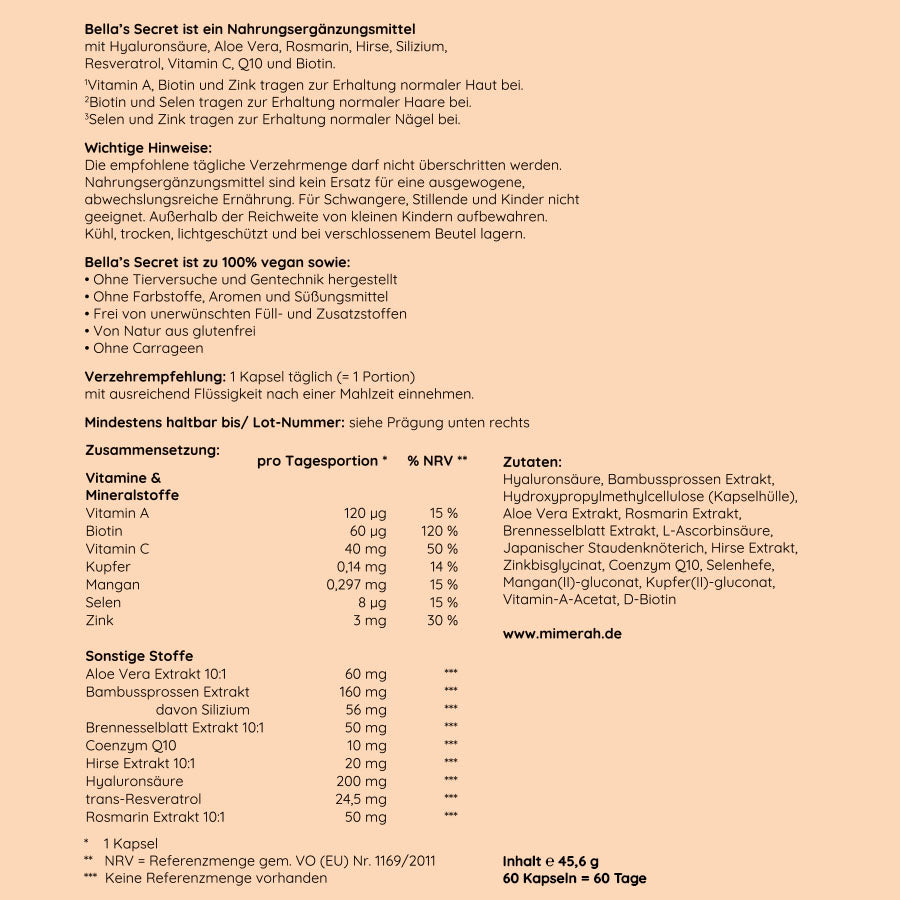 Inhaltsstoffe-nahrungsergaenzungsmittel-frauen-bellas-secret-mimerah